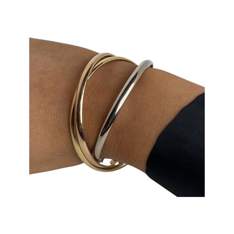 cartier tri color bracelet|cartier trinity bracelet ceramic string.